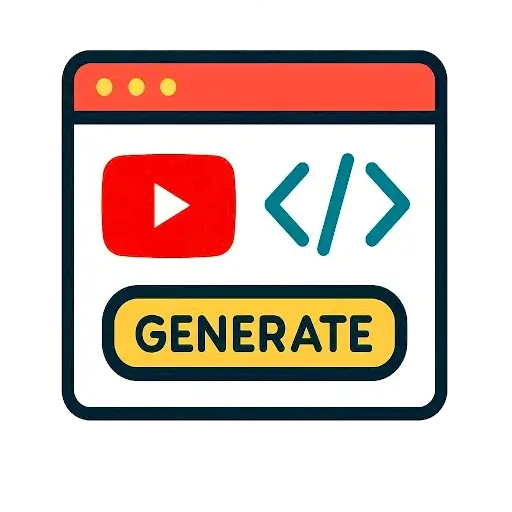 YouTube Video Embed Code Generator Tool